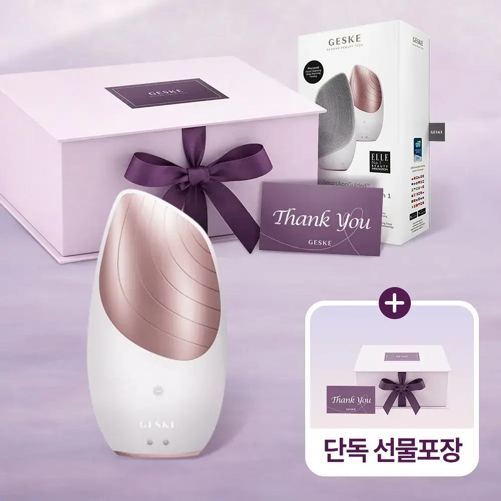 [단독 선물포장/딥 클렌징] 장다아 PICK 게스케 소닉 써모 온열 진동클렌저 6 in 1